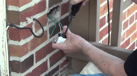 exterior electric breaker box installation flush to wall|how to flush a box outside.